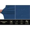 imageCOOFANDY Mens Hybrid Casual Golf Shorts 9quot Stretch Lightweight Quick Dry Summer Hiking Travel Shorts with Zipper PocketsBlue