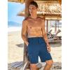 imageCOOFANDY Mens Hybrid Casual Golf Shorts 9quot Stretch Lightweight Quick Dry Summer Hiking Travel Shorts with Zipper PocketsBlue