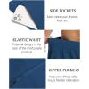 imageCOOFANDY Mens Hybrid Casual Golf Shorts 9quot Stretch Lightweight Quick Dry Summer Hiking Travel Shorts with Zipper PocketsBlue