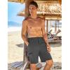 imageCOOFANDY Mens Hybrid Casual Golf Shorts 9quot Stretch Lightweight Quick Dry Summer Hiking Travel Shorts with Zipper PocketsDark Grey