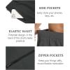 imageCOOFANDY Mens Hybrid Casual Golf Shorts 9quot Stretch Lightweight Quick Dry Summer Hiking Travel Shorts with Zipper PocketsDark Grey