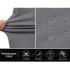 imageCOOFANDY Mens Hybrid Casual Golf Shorts 9quot Stretch Lightweight Quick Dry Summer Hiking Travel Shorts with Zipper PocketsGrey