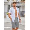 imageCOOFANDY Mens Hybrid Casual Golf Shorts 9quot Stretch Lightweight Quick Dry Summer Hiking Travel Shorts with Zipper PocketsGrey