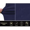 imageCOOFANDY Mens Hybrid Casual Golf Shorts 9quot Stretch Lightweight Quick Dry Summer Hiking Travel Shorts with Zipper PocketsNavy Blue