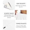 imageCOOFANDY Mens Hybrid Casual Golf Shorts 9quot Stretch Lightweight Quick Dry Summer Hiking Travel Shorts with Zipper PocketsWhite