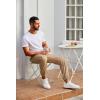 imageCOOFANDY Mens Joggers Pants Regular Fit Casual Pants Lightweight Elastic Waistband Pants with Pockets01khaki