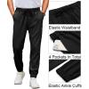 imageCOOFANDY Mens Joggers Pants Regular Fit Casual Pants Lightweight Elastic Waistband Pants with PocketsBlack