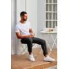 imageCOOFANDY Mens Joggers Pants Regular Fit Casual Pants Lightweight Elastic Waistband Pants with PocketsBlack
