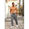 imageCOOFANDY Mens Joggers Pants Regular Fit Casual Pants Lightweight Elastic Waistband Pants with PocketsDark Grey