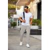 imageCOOFANDY Mens Joggers Pants Regular Fit Casual Pants Lightweight Elastic Waistband Pants with PocketsLight Grey