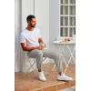 imageCOOFANDY Mens Joggers Pants Regular Fit Casual Pants Lightweight Elastic Waistband Pants with PocketsLight Grey