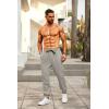 imageCOOFANDY Mens Joggers Pants Regular Fit Casual Pants Lightweight Elastic Waistband Pants with PocketsLight Grey