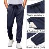 imageCOOFANDY Mens Joggers Pants Regular Fit Casual Pants Lightweight Elastic Waistband Pants with PocketsNavy Blue