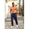 imageCOOFANDY Mens Joggers Pants Regular Fit Casual Pants Lightweight Elastic Waistband Pants with PocketsNavy Blue