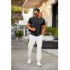 imageCOOFANDY Mens Joggers Pants Regular Fit Casual Pants Lightweight Elastic Waistband Pants with PocketsWhite