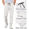 imageCOOFANDY Mens Joggers Pants Regular Fit Casual Pants Lightweight Elastic Waistband Pants with PocketsWhite