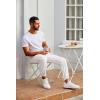 imageCOOFANDY Mens Joggers Pants Regular Fit Casual Pants Lightweight Elastic Waistband Pants with PocketsWhite