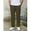 imageCOOFANDY Mens Knit Sweatpants Lightweight Open Bottom Casual Pants Drawstring Jogger Yoga Pants with PocketsArmy Green