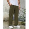 imageCOOFANDY Mens Knit Sweatpants Lightweight Open Bottom Casual Pants Drawstring Jogger Yoga Pants with PocketsArmy Green