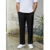 imageCOOFANDY Mens Knit Sweatpants Lightweight Open Bottom Casual Pants Drawstring Jogger Yoga Pants with PocketsBlack