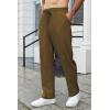 imageCOOFANDY Mens Knit Sweatpants Lightweight Open Bottom Casual Pants Drawstring Jogger Yoga Pants with PocketsBrown