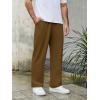 imageCOOFANDY Mens Knit Sweatpants Lightweight Open Bottom Casual Pants Drawstring Jogger Yoga Pants with PocketsBrown