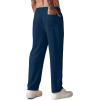 imageCOOFANDY Mens Knit Sweatpants Lightweight Open Bottom Casual Pants Drawstring Jogger Yoga Pants with PocketsDark Blue
