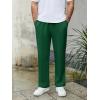 imageCOOFANDY Mens Knit Sweatpants Lightweight Open Bottom Casual Pants Drawstring Jogger Yoga Pants with PocketsGreen