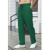 imageCOOFANDY Mens Knit Sweatpants Lightweight Open Bottom Casual Pants Drawstring Jogger Yoga Pants with PocketsGreen