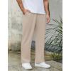 imageCOOFANDY Mens Knit Sweatpants Lightweight Open Bottom Casual Pants Drawstring Jogger Yoga Pants with PocketsGrey