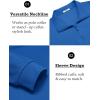 imageCOOFANDY Mens Quarter Zip Pullover Long Sleeve Casual 14 Zip Sweatshirt Lightweight Solid Shirts Regular FitBlue