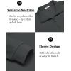 imageCOOFANDY Mens Quarter Zip Pullover Long Sleeve Casual 14 Zip Sweatshirt Lightweight Solid Shirts Regular FitDrak Grey