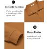 imageCOOFANDY Mens Quarter Zip Pullover Long Sleeve Casual 14 Zip Sweatshirt Lightweight Solid Shirts Regular FitLight Brown