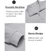 imageCOOFANDY Mens Quarter Zip Pullover Long Sleeve Casual 14 Zip Sweatshirt Lightweight Solid Shirts Regular FitLight Grey Heather