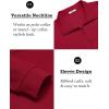imageCOOFANDY Mens Quarter Zip Pullover Long Sleeve Casual 14 Zip Sweatshirt Lightweight Solid Shirts Regular FitRed