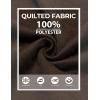 imageCOOFANDY Mens Quarter Zip Pullover Quilted Sweatshirt Knit Long Sleeve Sweater Half Zip Polo Sweatshirts with PocketBrown