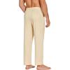 imageCOOFANDY Mens Yoga Sweatpants Casual Open Bottom Pants Lightweight Jogger Track Pants with PocketsLight Khaki