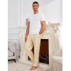 imageCOOFANDY Mens Yoga Sweatpants Casual Open Bottom Pants Lightweight Jogger Track Pants with PocketsLight Khaki