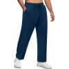 imageCOOFANDY Men Jogger Yoga Sweatpants Casual Athletic Elastic Waist Pants Open Bottom Trouser Jersey Knit Pants with PocketsBlue Purple