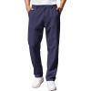 imageCOOFANDY Mens Casual Pants Classic Fit Straight Legs Flat Front Twill PantsNavy