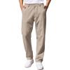imageCOOFANDY Mens Casual Pants Classic Fit Straight Legs Flat Front Twill PantsTaupe