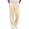 imageCOOFANDY Mens Casual Sweatpants Open Bottom Lounge Pants Lightweight Baggy Workout Yoga Track PantsBeige