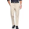 imageCOOFANDY Mens Classic Casual Dress Pants Expandable Waist Suit Pant Slim Fit Flat Front SlacksSand