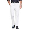 imageCOOFANDY Mens Classic Casual Dress Pants Expandable Waist Suit Pant Slim Fit Flat Front SlacksWhite