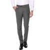 imageCOOFANDY Mens Classic Fit Flat Front Dress Pants No Iron Premium Casual Pants Expandable Waist Suit PantsGrey