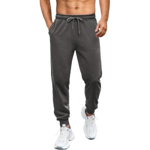 imageCOOFANDY Mens Athletic Joggers Casual Gym Sweatpants Workout Running Track Pants with PocketsDark Grey