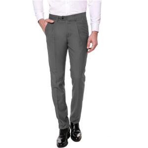 imageCOOFANDY Mens Classic Fit Flat Front Dress Pants No Iron Premium Casual Pants Expandable Waist Suit PantsGrey