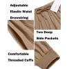 imageCOOFANDY Men Hippie Harem Pants Baggy Linen Cotton Boho Yoga Pants Summer Beach Pants Casual Drop Crotch TrouserDark Khaki