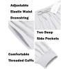 imageCOOFANDY Men Hippie Harem Pants Baggy Linen Cotton Boho Yoga Pants Summer Beach Pants Casual Drop Crotch TrouserWhite