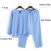 imageCOOFANDY Mens 2 Pieces Cotton Linen Set Henley Shirt Long Sleeve and Casual Beach Pants Summer Yoga OutfitsBlue